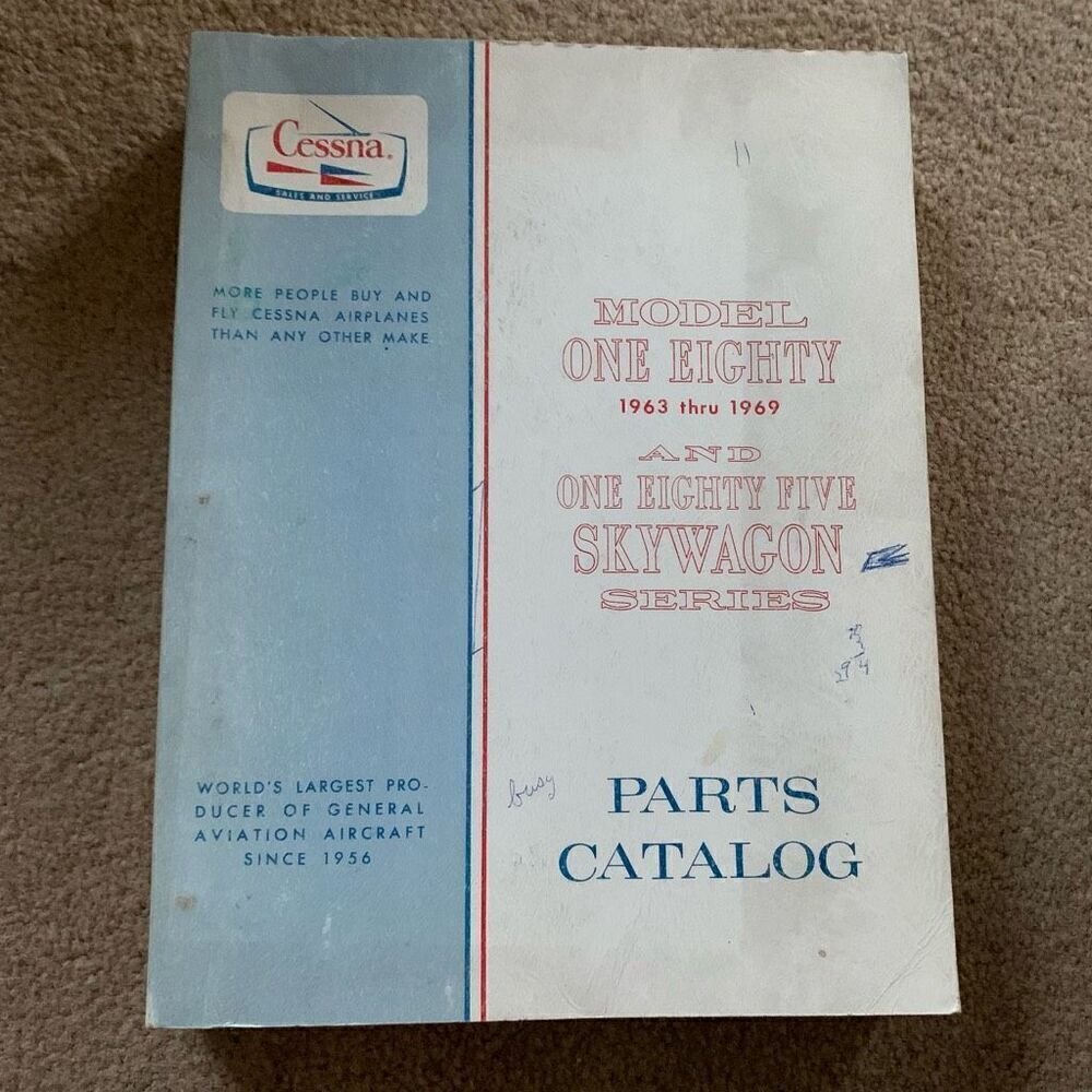 Cessna Model One Eighty 1963-1969 And One Eighty Five Skywagon Parts Catalog